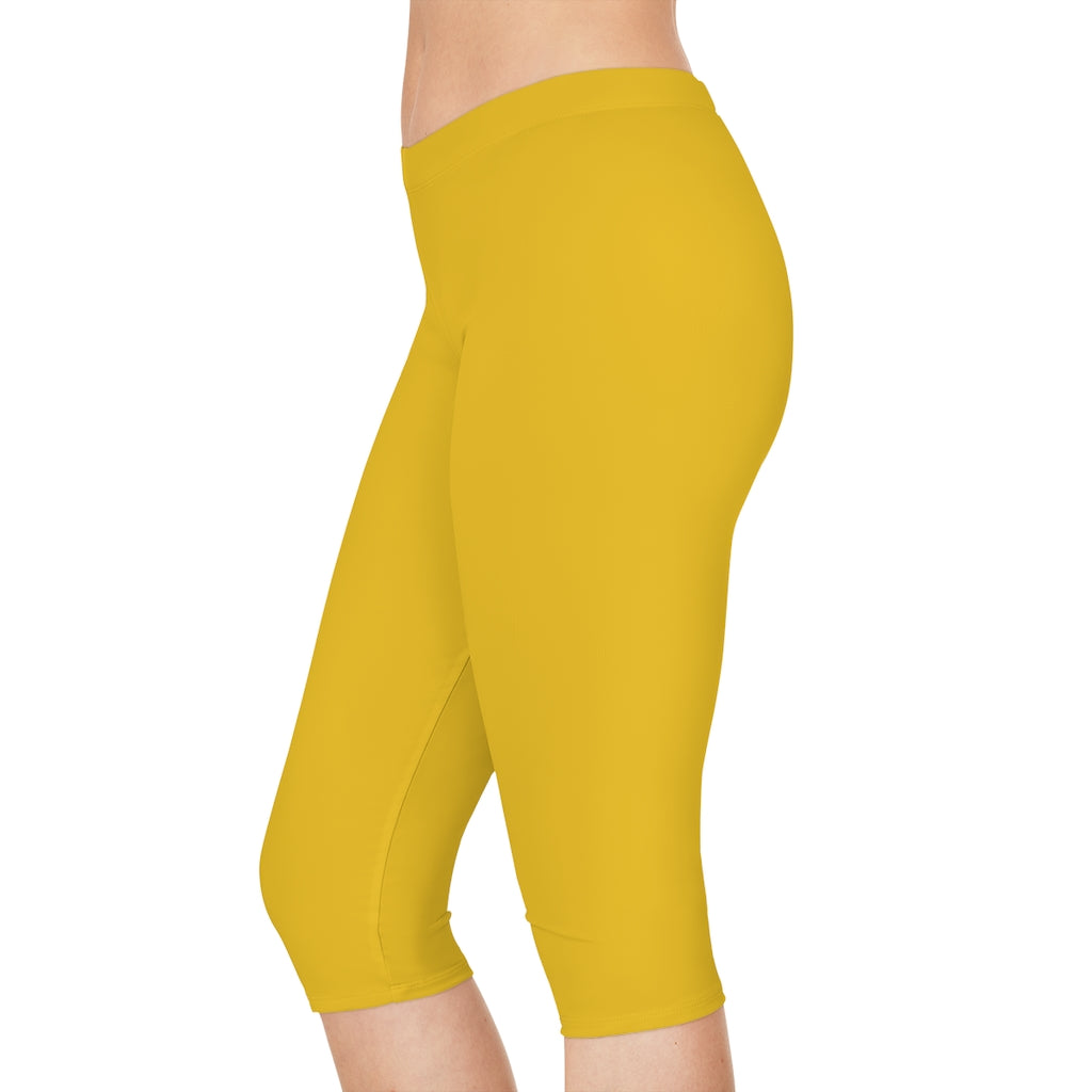 Buy Silverlake Soft Stretchable Skinny fit Comfortable Cotton Capri 3/4th  Leggings for Women & Girls - Yellow (S) at Amazon.in